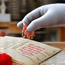 Chef curating ingredients and a recipe book